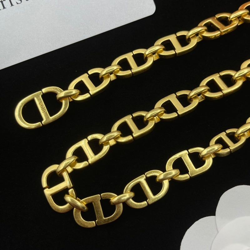 DN2 Necklace 316L steel plating gold Jewelry
