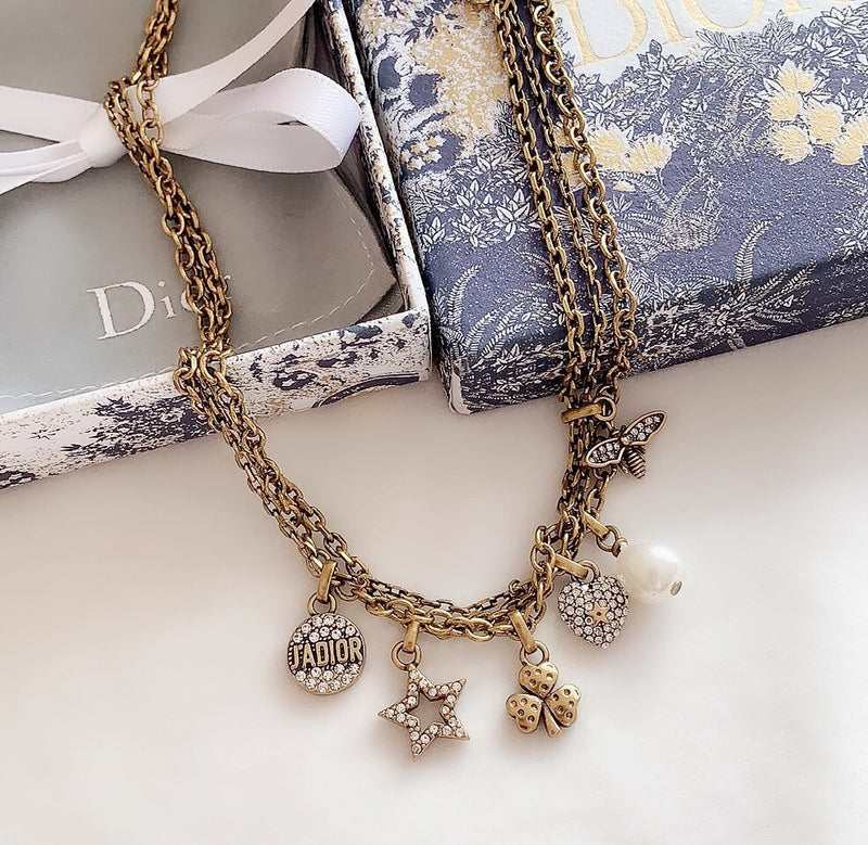 DIN22 Classic ladies love star clover necklace Jewelry