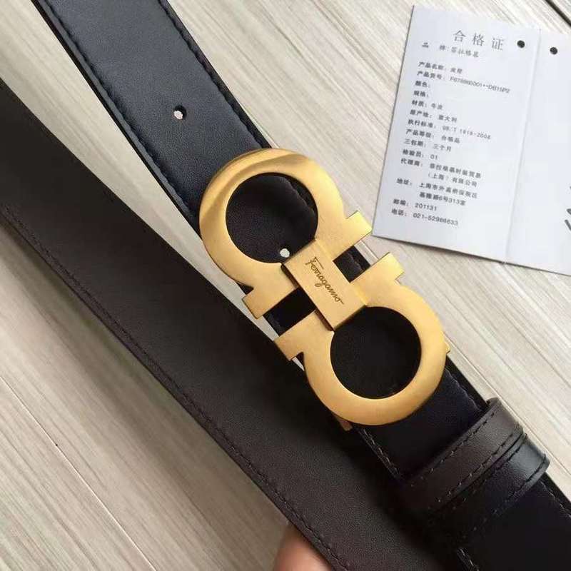 FBL4 Real leather 3.5CM 95-125CM Belt with all packing