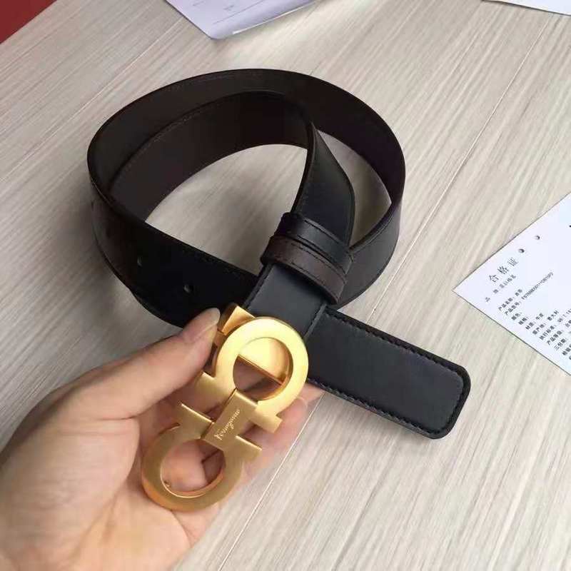 FBL4 Real leather 3.5CM 95-125CM Belt with all packing