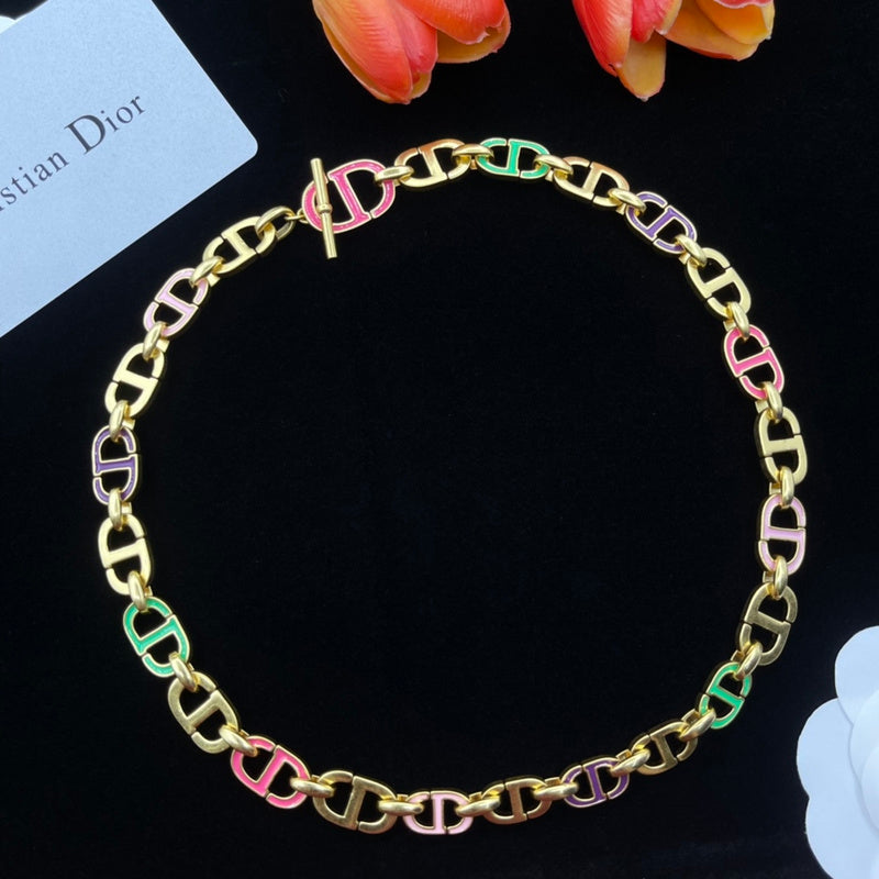 DN2 Necklace 316L steel plating gold Jewelry