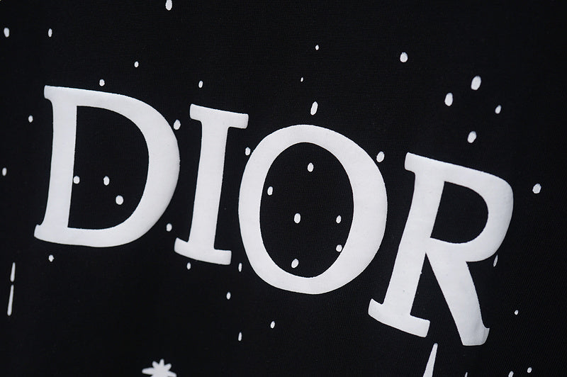 DIC08 New Men's and women's letter embroidery short-sleeved T-shirt clothing