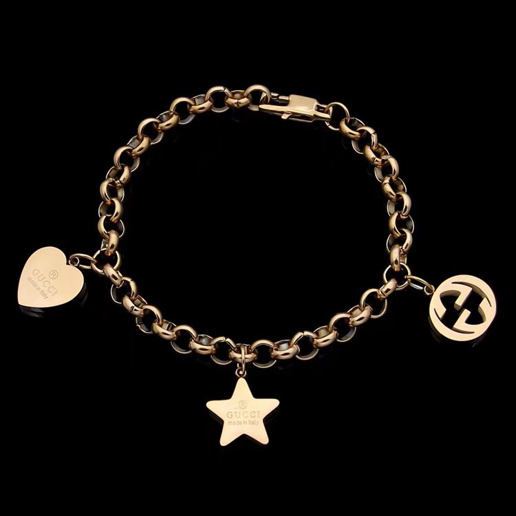 GB04 Women's Heart Star Bracelet Jewelry