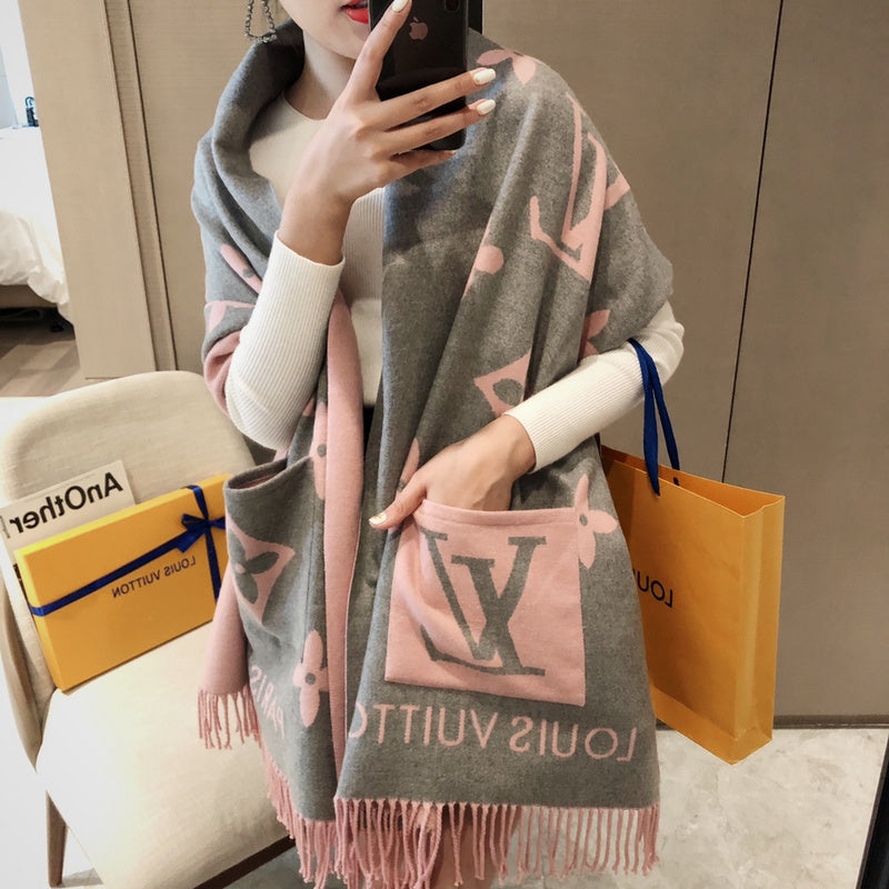 XLC19 cashmere blend 65-180CM Scarf Can choose box