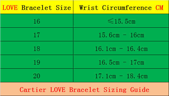 CAB15 brand bangle LOVE bracelet screw bracelet with screwdriver The most classic bangle 316L steel 18K gold plated Jewelry 15-22cm