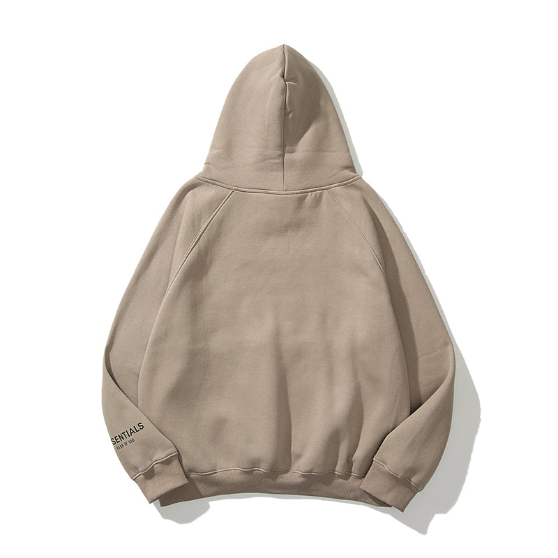 ESC1 Men's and women's three-dimensional letter printing loose plus fleece hoodie