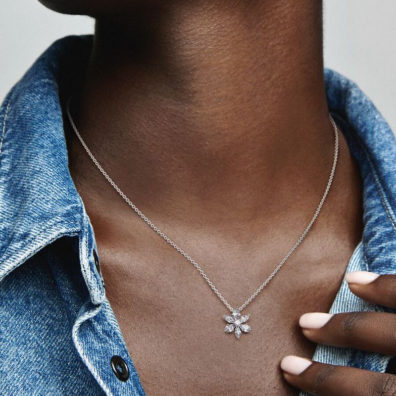 PDN13 S925 Sterling Silver High Quality Necklace 45CM Jewelry