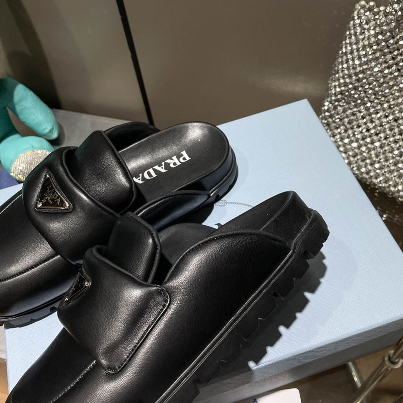 MJPS3 Leather Women Slippers 35-41 shoes With box