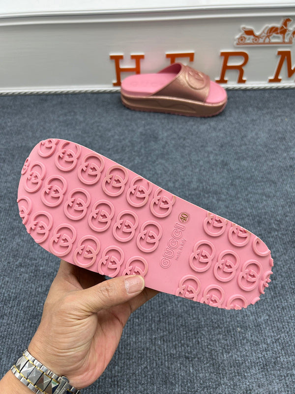 YGS0 Women Leather Slippers 35-41 Shoes with Box