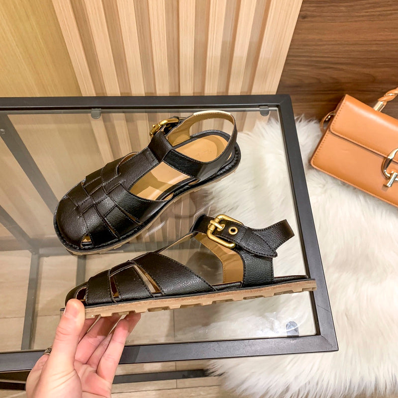 MJNS0 Women slipper Leather Shoes 35-40 with box