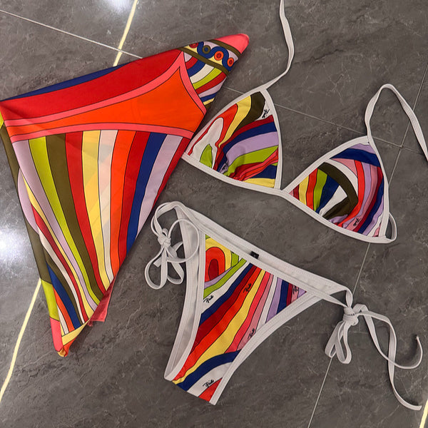 PH2502 Women's two-piece swimsuit with hijab