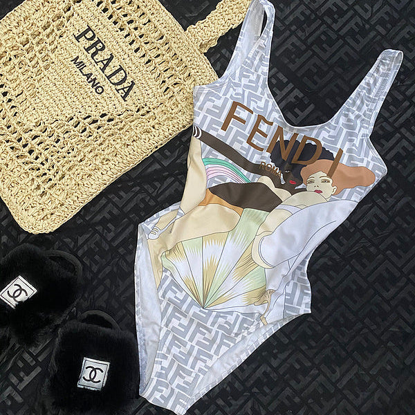 FD44 New summer women's swimwear one-piece swimsuit bikini