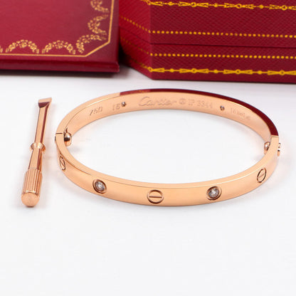 CAB15 brand bangle LOVE bracelet screw bracelet with screwdriver The most classic bangle 316L steel 18K gold plated  Jewelry 15-22cm