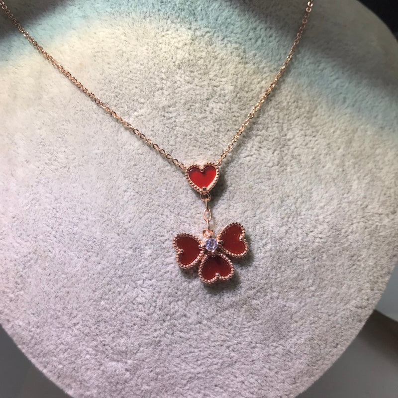 AVSN9   Women's four-heart necklace jewelry