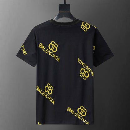 BAC23 New men's short sleeved polo top+shorts clothing