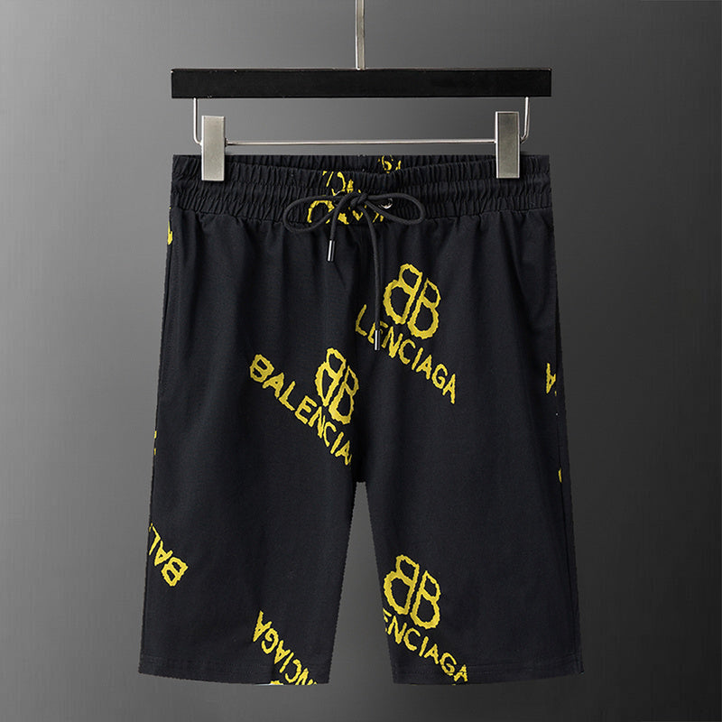 BAC23 New men's short sleeved polo top+shorts clothing