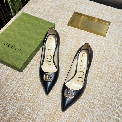 GGS14 Women Leather 7.5CM shoes size 36-40 with box