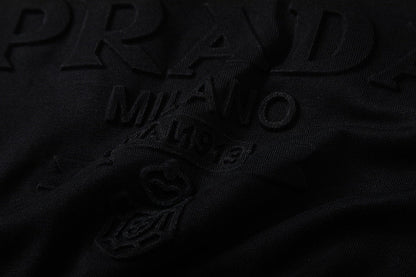 PRC52 New  Men's and women's letter embroidery short-sleeved T-shirt