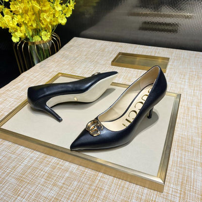 GGS14 Women Leather 7.5CM shoes size 36-40 with box