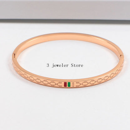 GB47   316L steel and crystal with 18K gold plated  Jewelry