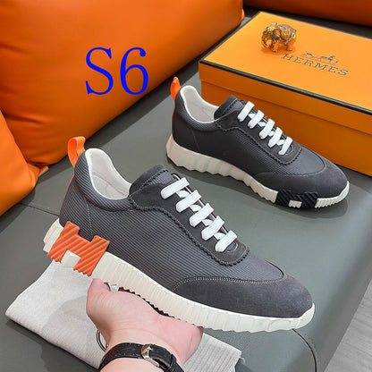 BMHS0 Leather Shoes Women35-41 Man 40-44 with box