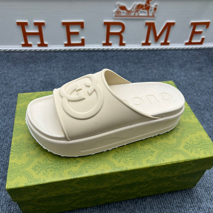 YGS02 Women Leather Slippers 35-41 Shoes with Box