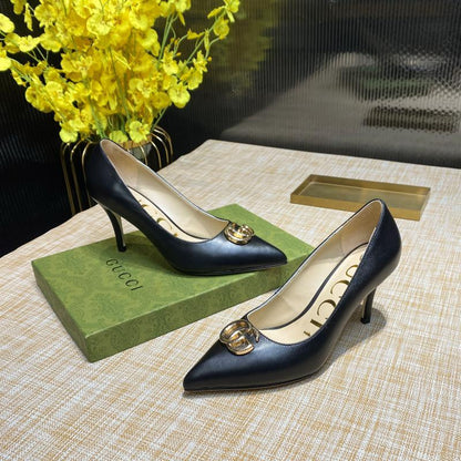 GGS14 Women Leather 7.5CM shoes size 36-40 with box