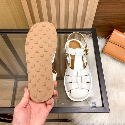 MJNS0 Women slipper Leather Shoes 35-40 with box