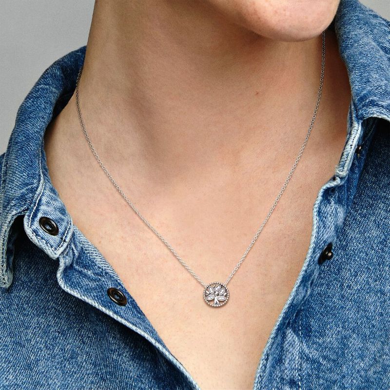 PDN15 S925 Sterling Silver High Quality Necklace 45CM  Jewelry
