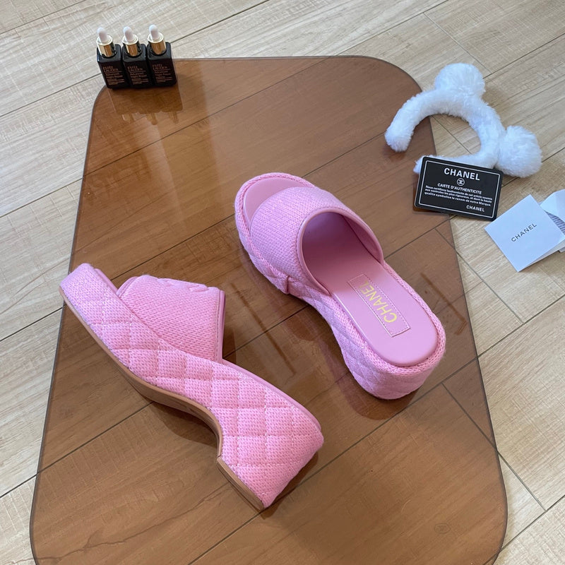 MBCS12 Leather Slippers Size 35-41 Shoes with Box