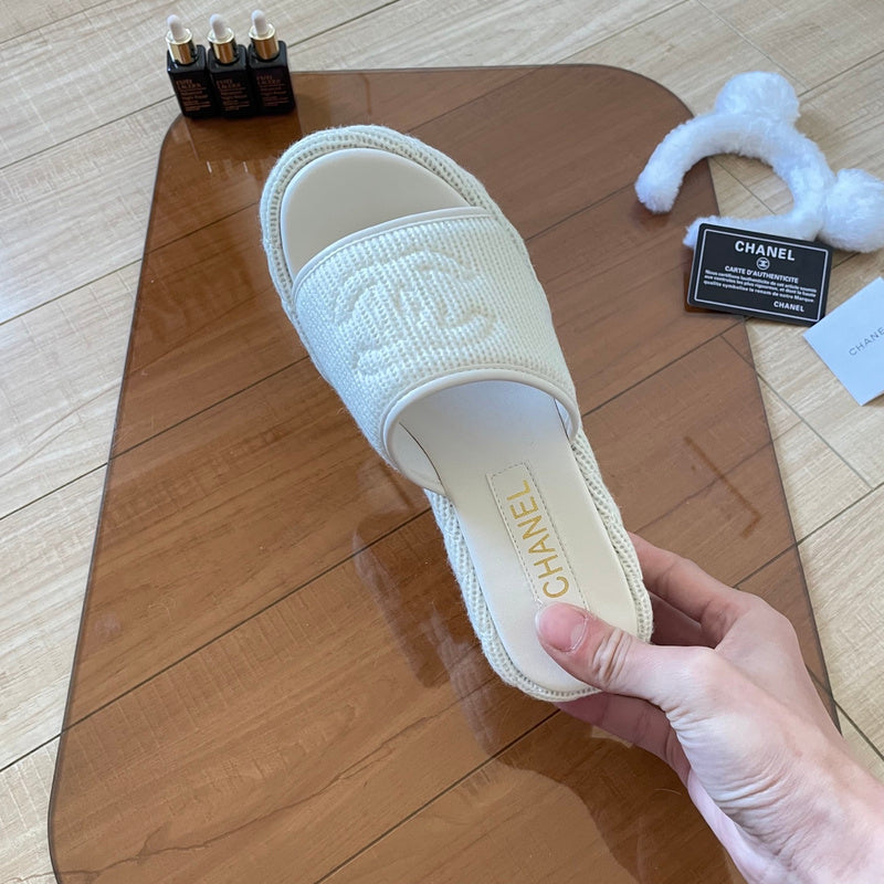 MBCS12 Leather Slippers Size 35-41 Shoes with Box